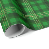 Kerstgroen geruit cadeaupapier (Rol Hoek)