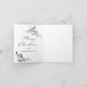 kerstgroen goudsneeuwvlokken Nutkraker Notitiekaartje (Binnen)