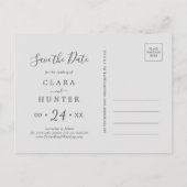 kerstgroen | Groene Wreath Save the Date Uitnodiging Briefkaart (Achterkant)