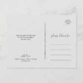 kerstgroen het gelukkigste nieuwjaars foto feestdagenkaart (Achterkant)