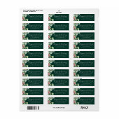 kerstgroen het gelukkigste Vakantie Adres Etiket (Full Sheet)