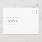 Kerstgroen & Hulstbessen Kerstansichtkaart Feestdagenkaart (Achterkant)