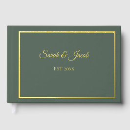 Kerstgroen Huwelijksgastenboek Gastenboek