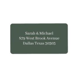 Kerstgroen Huwelijksstickers Etiket