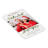 Kerstgroen Koppel Foto Vakantie Magneet (Rechterzijde)