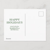 Kerstgroen - Liefde Feestdagenkaart (Achterkant)