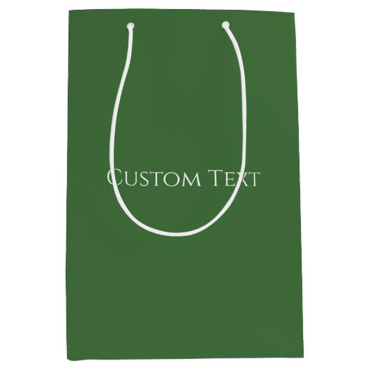 Kerstgroen medium cadeauzakje (Voorkant)