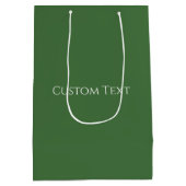 Kerstgroen medium cadeauzakje (Achterkant)