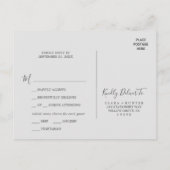 kerstgroen menu Keuze uit RSVP-Briefkaart (Achterkant)