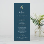 kerstgroen | Menu Navy Wedding (Staand voorkant)