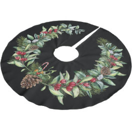 Kerstgroen Met Denneappel Kerstboom Rok
