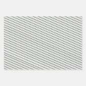 Kerstgroen met feestelijke feestdag inpakpapier vel (Voorkant 3)