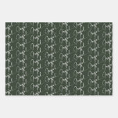 Kerstgroen met feestelijke feestdag inpakpapier vel (Voorkant 2)