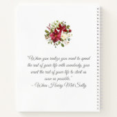 kerstgroen |met prijsopgave | Weddenschap Notitieboek (Achterkant)