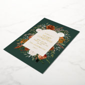 kerstgroen niet-fotoelegante vlek folie feestdagenkaart (Gedraaid)