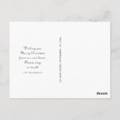 Kerstgroen Nieuw Adres Vakantie Move Briefkaart (Achterkant)