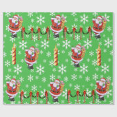 kerstgroen omslagpapier cadeaupapier (Vlak)