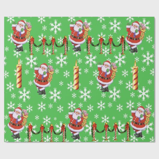 kerstgroen omslagpapier cadeaupapier (Vlak)