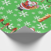 kerstgroen omslagpapier cadeaupapier (Hoek)