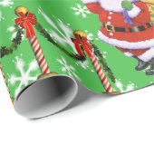 kerstgroen omslagpapier cadeaupapier (Rol Hoek)