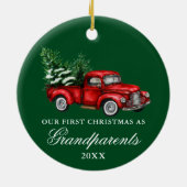 kerstgroen op grote vliegers keramisch ornament (Achterkant)