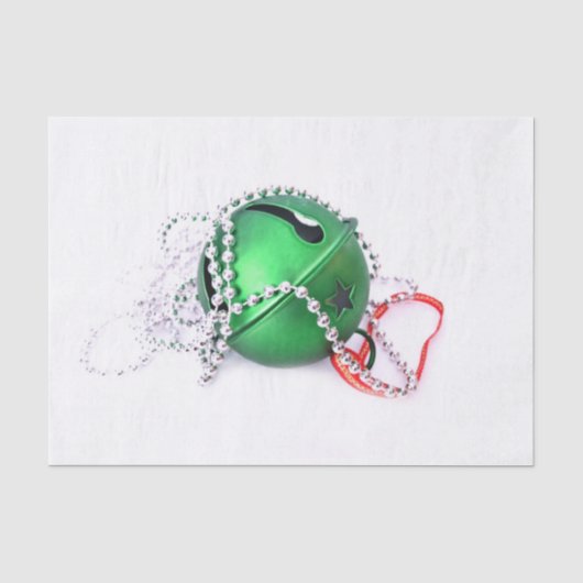 kerstgroen ornament tissuepapier (Voorkant)