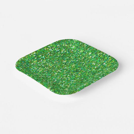 Kerstgroen Papieren Bordje (Gebogen)