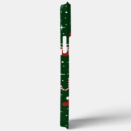 Kerstgroen patroon Case-Mate iPhone case (Achterkant / Rechts)