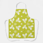 Kerstgroen patroon schort (Voorkant)