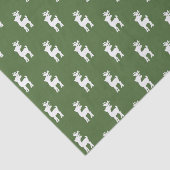 Kerstgroen rendierpatroon tissuepapier (Detail)