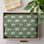 Kerstgroen rendierpatroon tissuepapier (Geschenk)
