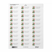 Kerstgroen Retouradres Etiket (Full Sheet)