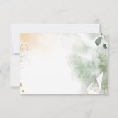 kerstgroen, rode bes Dank je Bedankkaart (Achterkant)