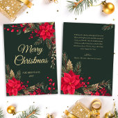 Kerstgroen Rood Groen Goud Feest Feestdagenkaart