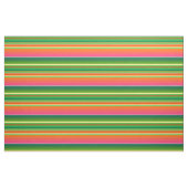 Kerstgroen rood origineel gestreept stof (Fat Quarter)