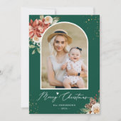 Kerstgroen - roodbruin Lijst met foto's van de mod Feestdagenkaart (Voorkant)