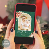 Kerstgroen - roodbruin Lijst met foto's van de mod Feestdagenkaart