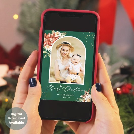 Kerstgroen - roodbruin Lijst met foto's van de mod Feestdagenkaart