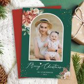 Kerstgroen - roodbruin Lijst met foto's van de mod Feestdagenkaart