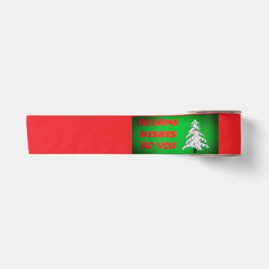 KERSTGROEN SATIJNEN LINT (Voorkant)