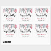 kerstgroen speciaal gemaakt voor jouw script vierkante sticker (Vel)