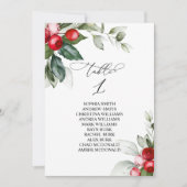 kerstgroen Tabel nummer 1 Kaart (Voorkant)