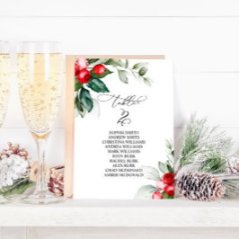 kerstgroen Tabel nummer 2 Kaart