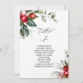 kerstgroen Tabel nummer 7 Kaart (Achterkant)