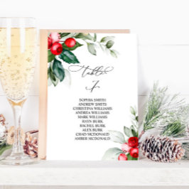 kerstgroen Tabel nummer 7 Kaart