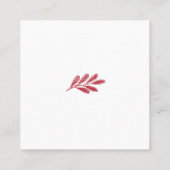 Kerstgroen Vakantie Vierkante Visitekaartje (Achterkant)