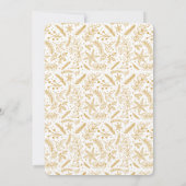 Kerstgroen - Verticale enkelvoudige foto (Gold) Feestdagenkaart (Achterkant)