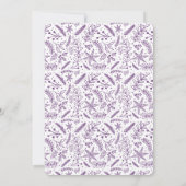 kerstgroen - verticale foto (plum) feestdagenkaart (Achterkant)