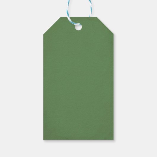 kerstgroen voor tag cadeaulabel (Achterkant)
