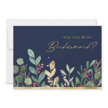 kerstgroen | Voorstel van de Navy Bridesmaid